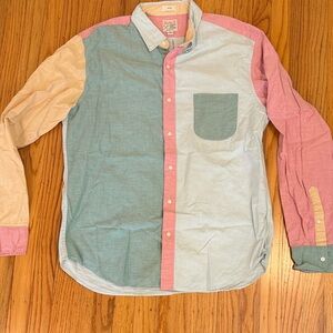 J. Crew Multicolor Men's Button Down Oxford Shirt